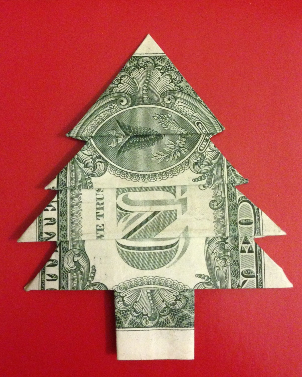 Origami Dollar Bill Christmas Tree Ideas